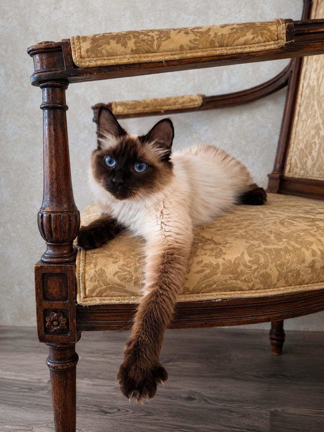 Coco, adopted, Young Female Siamese.