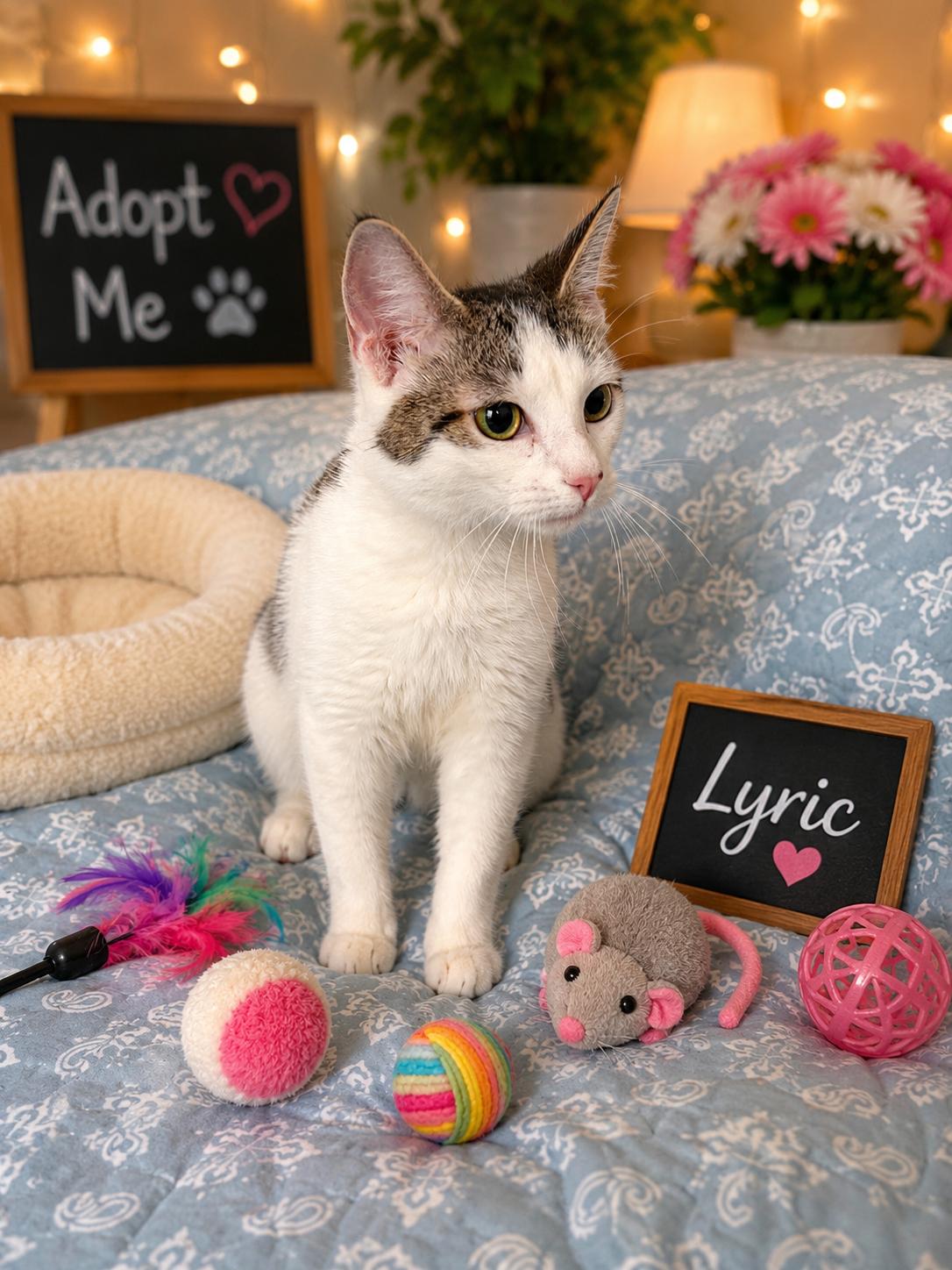 Lyric, Adoptable, Young Female Domestic Short Hair.