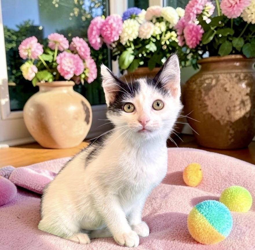 Pringle - KITTEN, a Adoptable Domestic Short Hair in Perry, IA image 4/5