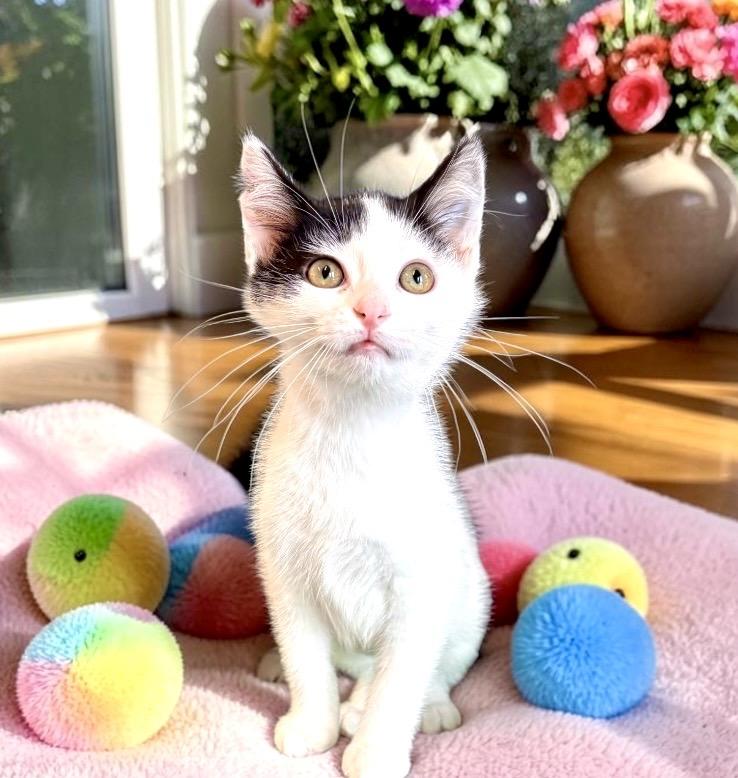 Pringle - KITTEN, a Adoptable Domestic Short Hair in Perry, IA image 3/5