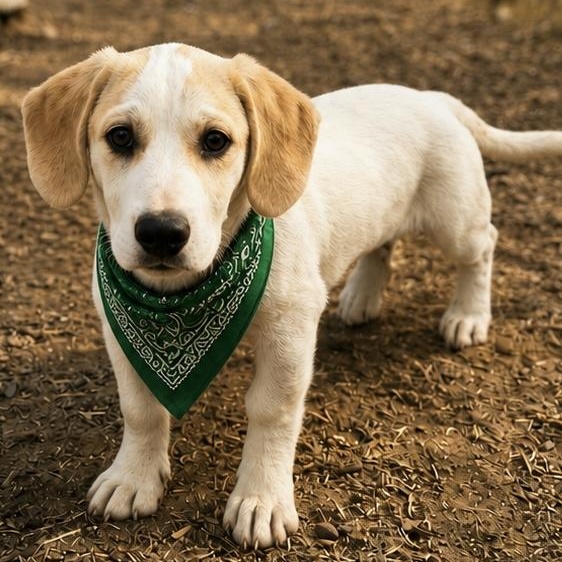 Parsley, Adoptable, Puppy Male Great Pyrenees & Beagle.