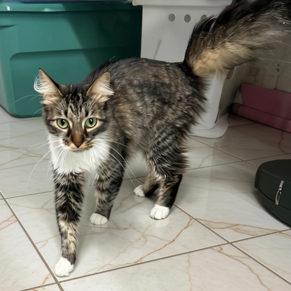 Clover, Adoptable, Adult Female Domestic Long Hair.