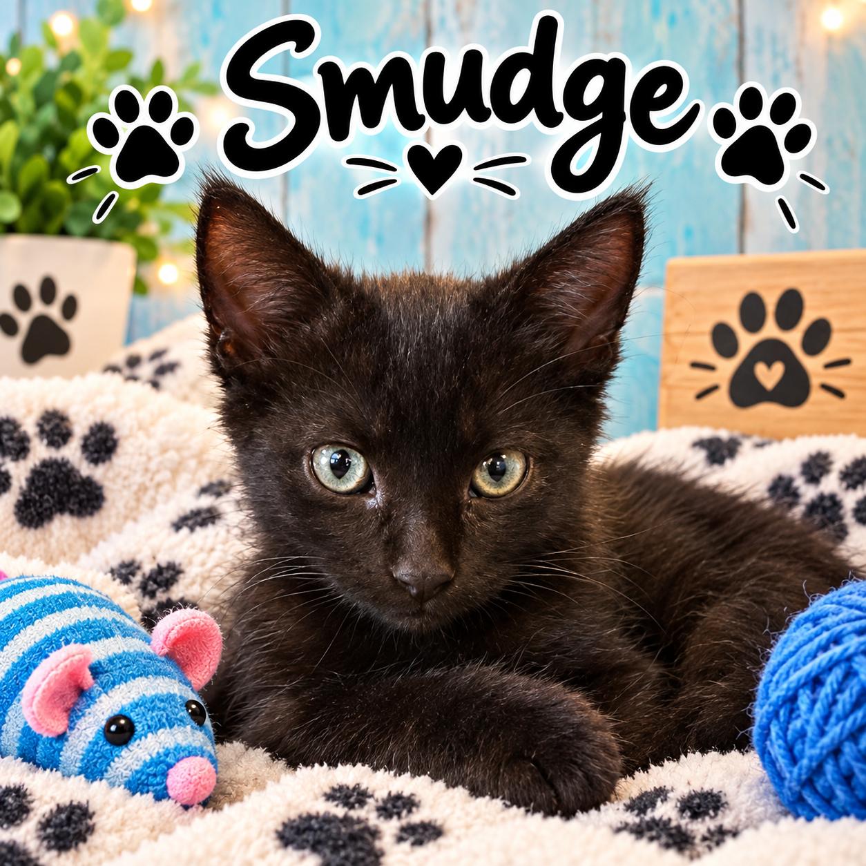 Enlarge Smudge-ADOPTION FEE SPONSORED, a Adoptable Domestic Short Hair in Decorah, IA image 2/4