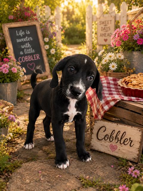 cobbler, adopted, Puppy Female Labrador Retriever.