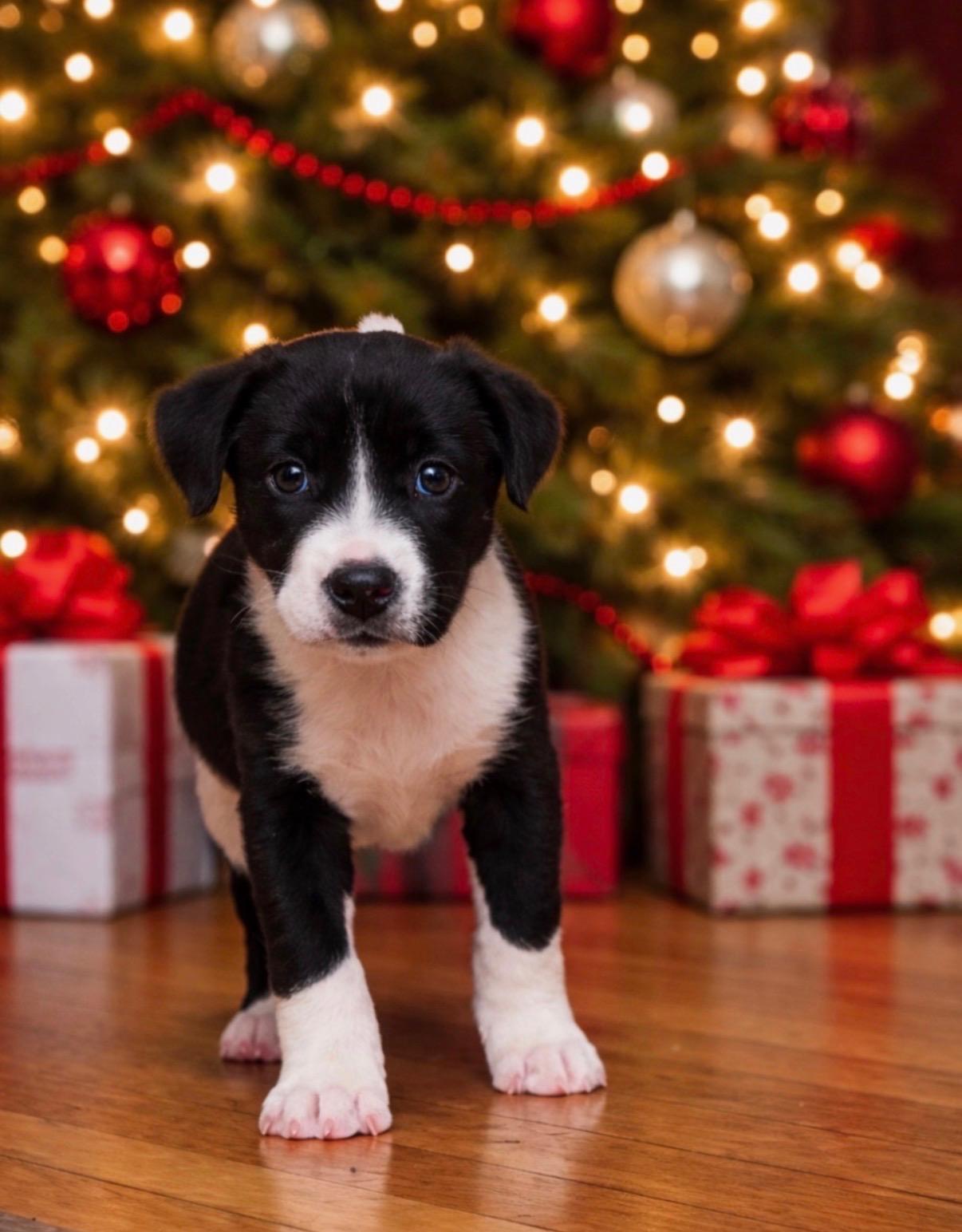 Oreo, Adoptable, Puppy Female Border Collie & Terrier.