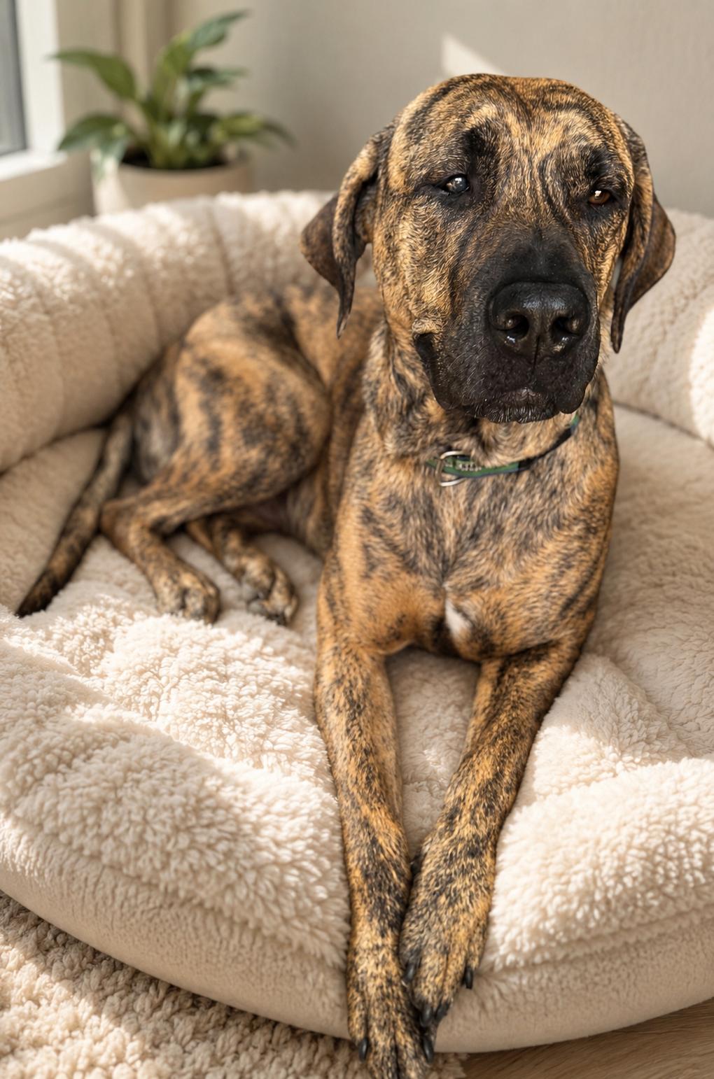 Jetta, ADOPTABLE, Adult Female Presa Canario & Plott Hound.