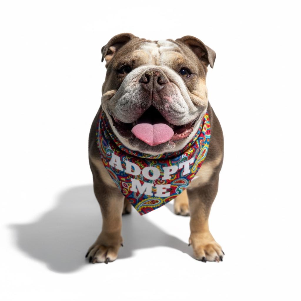 Meatloaf- ADOPT Me!!, ADOPTABLE, Adult Male English Bulldog.