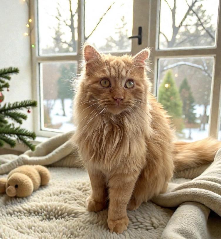 Enlarge Norman, a Adoptable Domestic Medium Hair in Perry, IA image 5/6