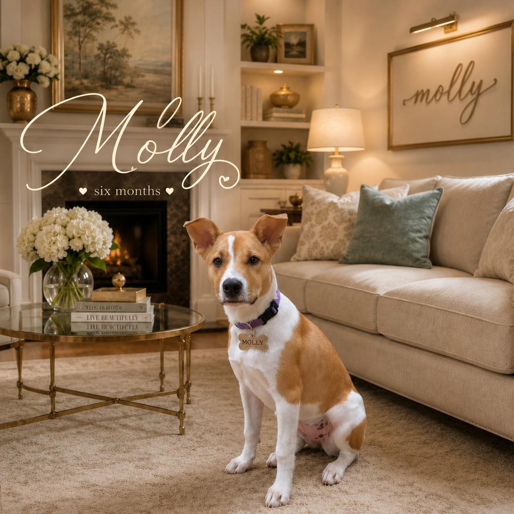 Molly, Adoptable, Puppy Female Australian Cattle Dog / Blue Heeler & Pit Bull Terrier.
