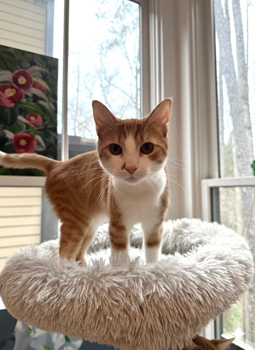 Peach, ADOPTABLE, Young Female Domestic Short Hair.