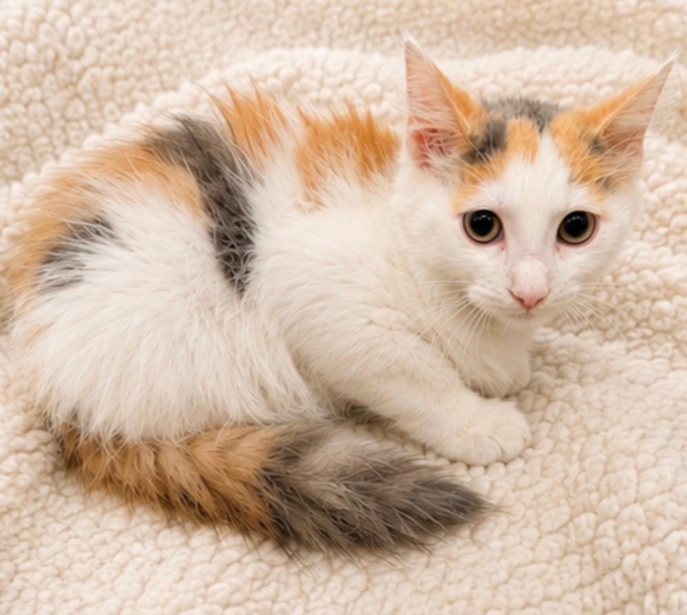 Willa, Adoptable, Kitten Female Domestic Medium Hair.