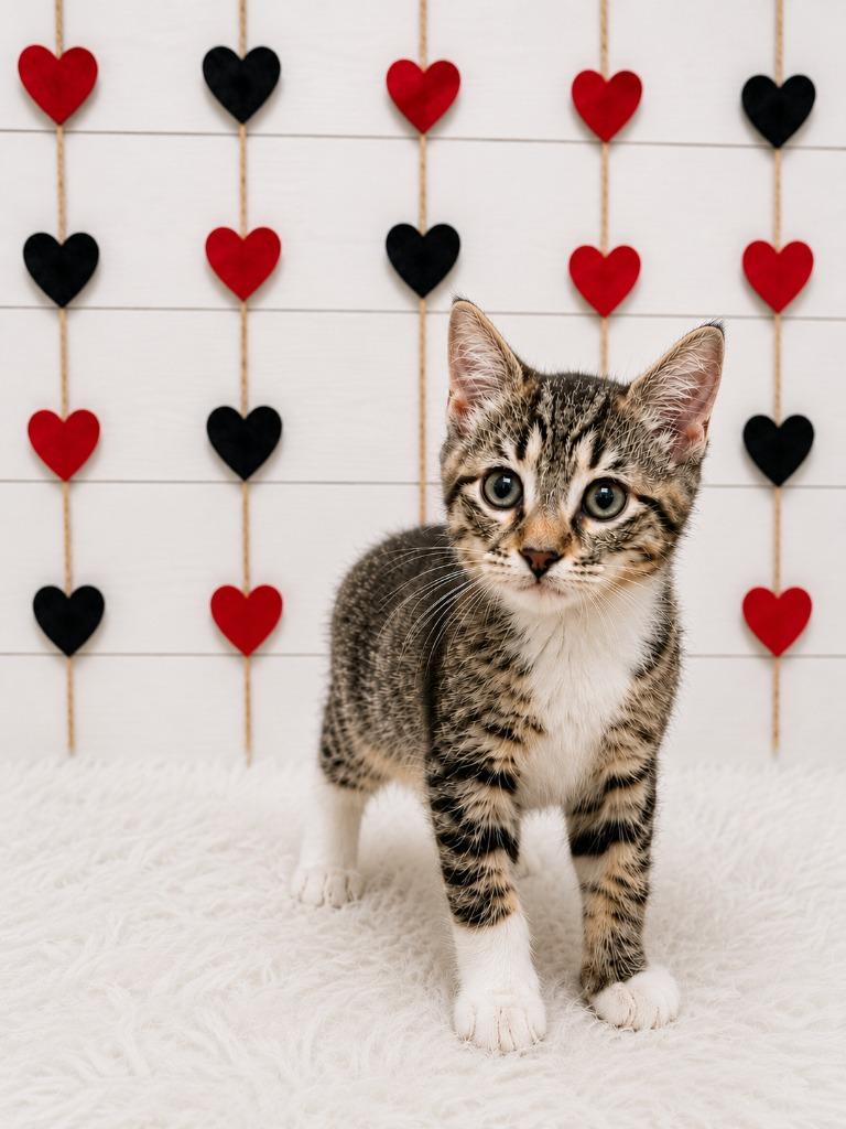 Fawn, Adoptable, Kitten Male Domestic Short Hair.