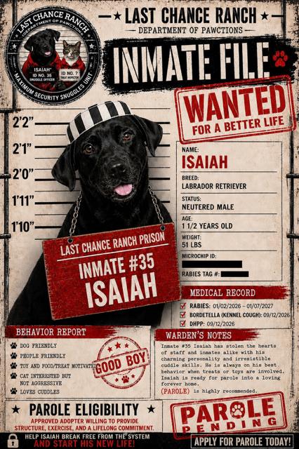 Enlarge Isaiah, a Adoptable mixed breed in Aiken, SC image 3/3
