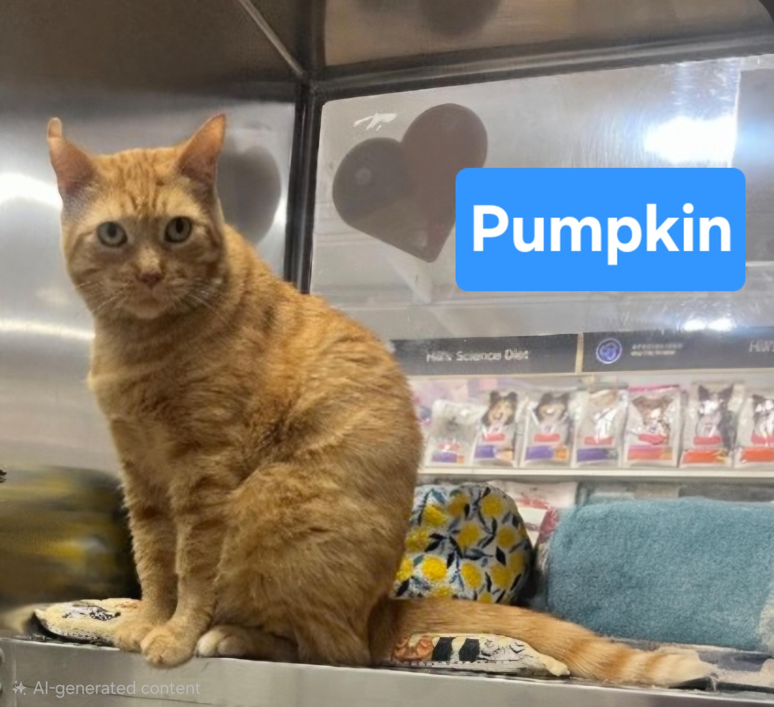 Pumpkin - Orange Male, a ADOPTABLE Domestic Short Hair in Fullerton, CA image 1/6