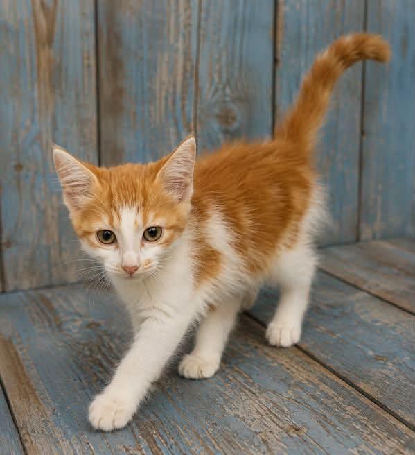 Coryo, adopted, Kitten Male American Shorthair.