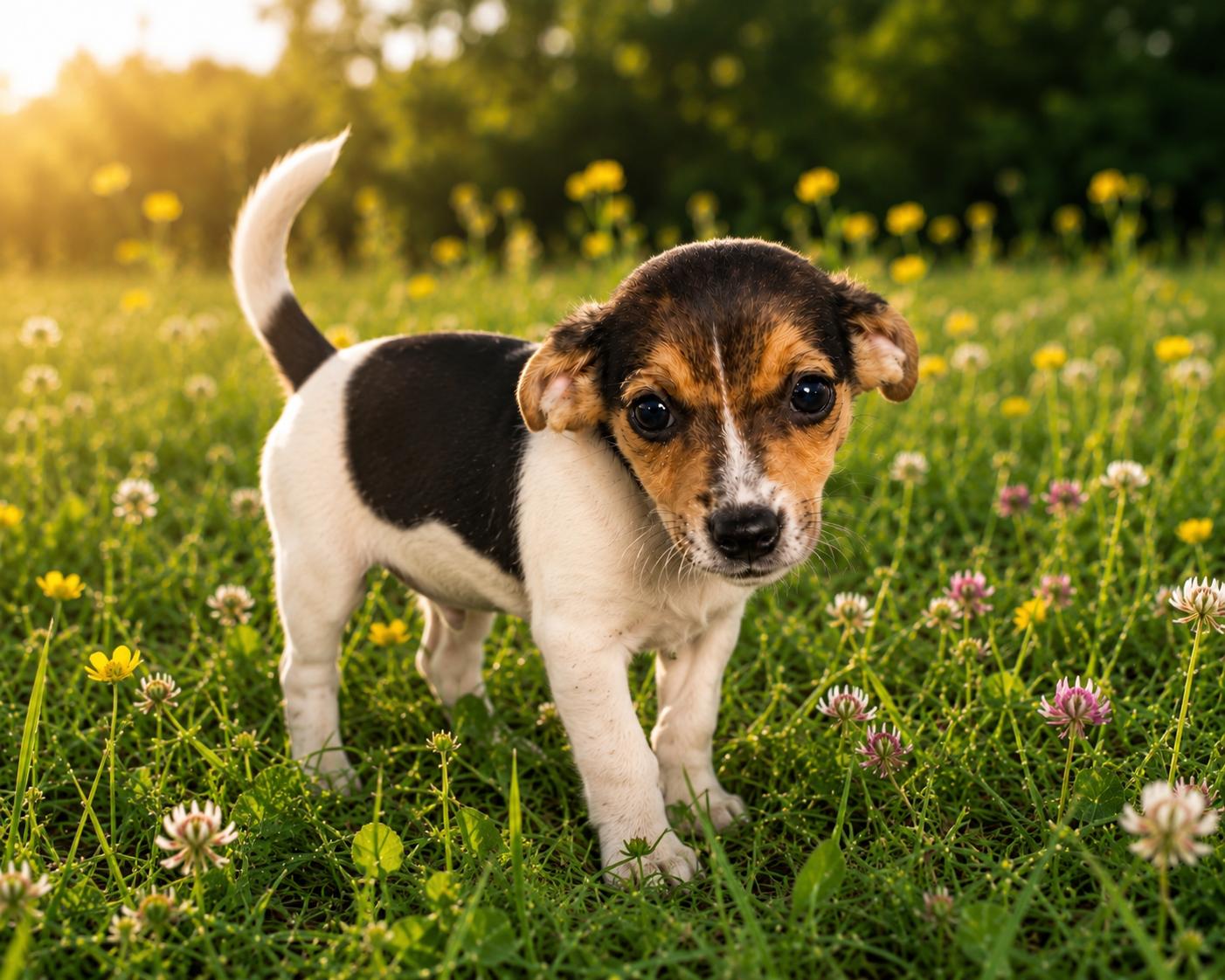 Angel, adopted, Puppy Female Beagle & Chihuahua.
