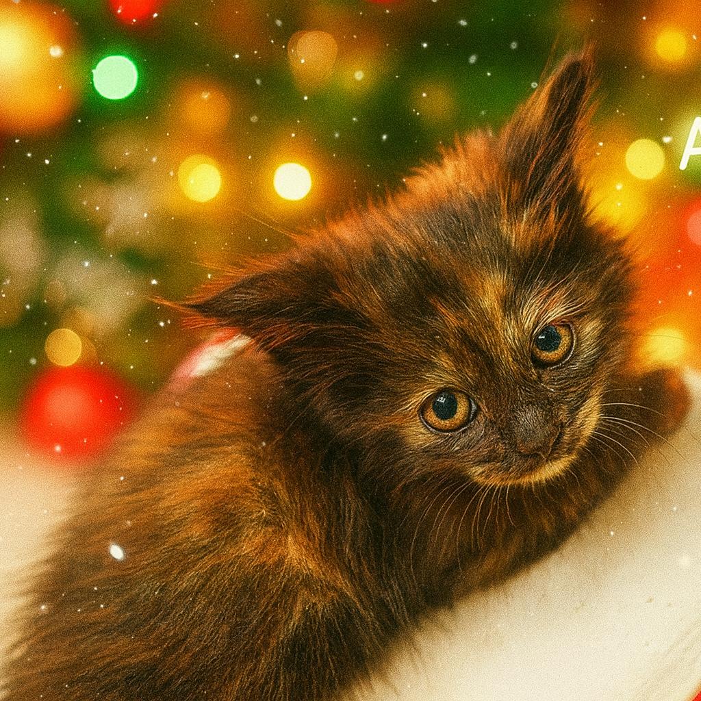 Avalon, Adoptable, Kitten Female Domestic Long Hair.