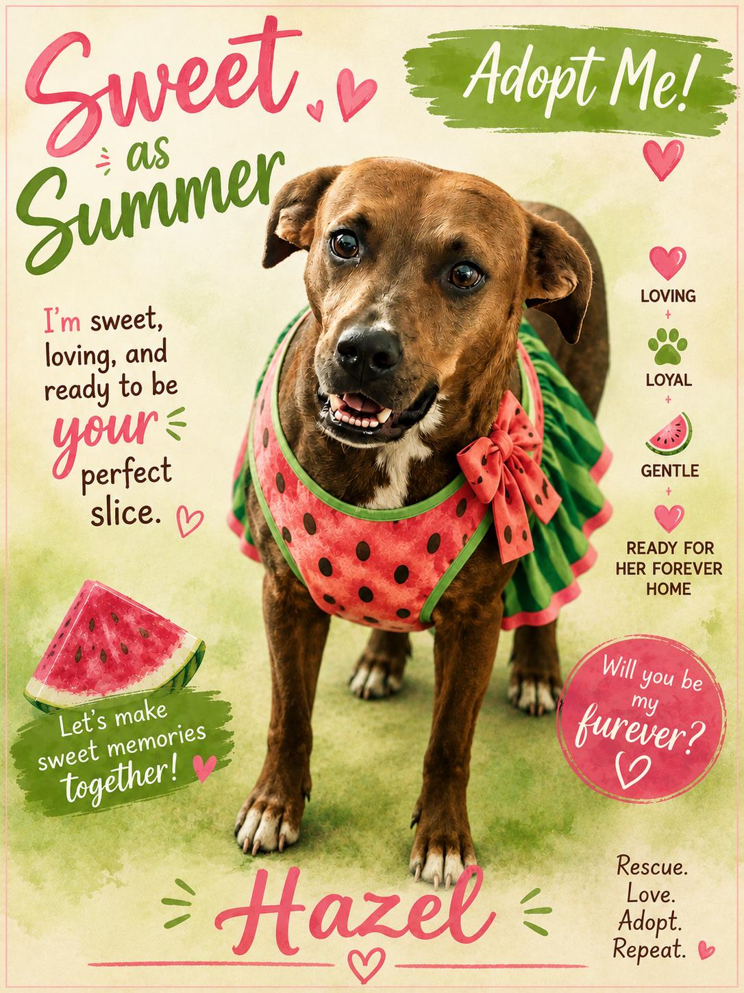 Enlarge Hazel, a ADOPTABLE Mixed Breed in Jacksonville, FL image 2/6