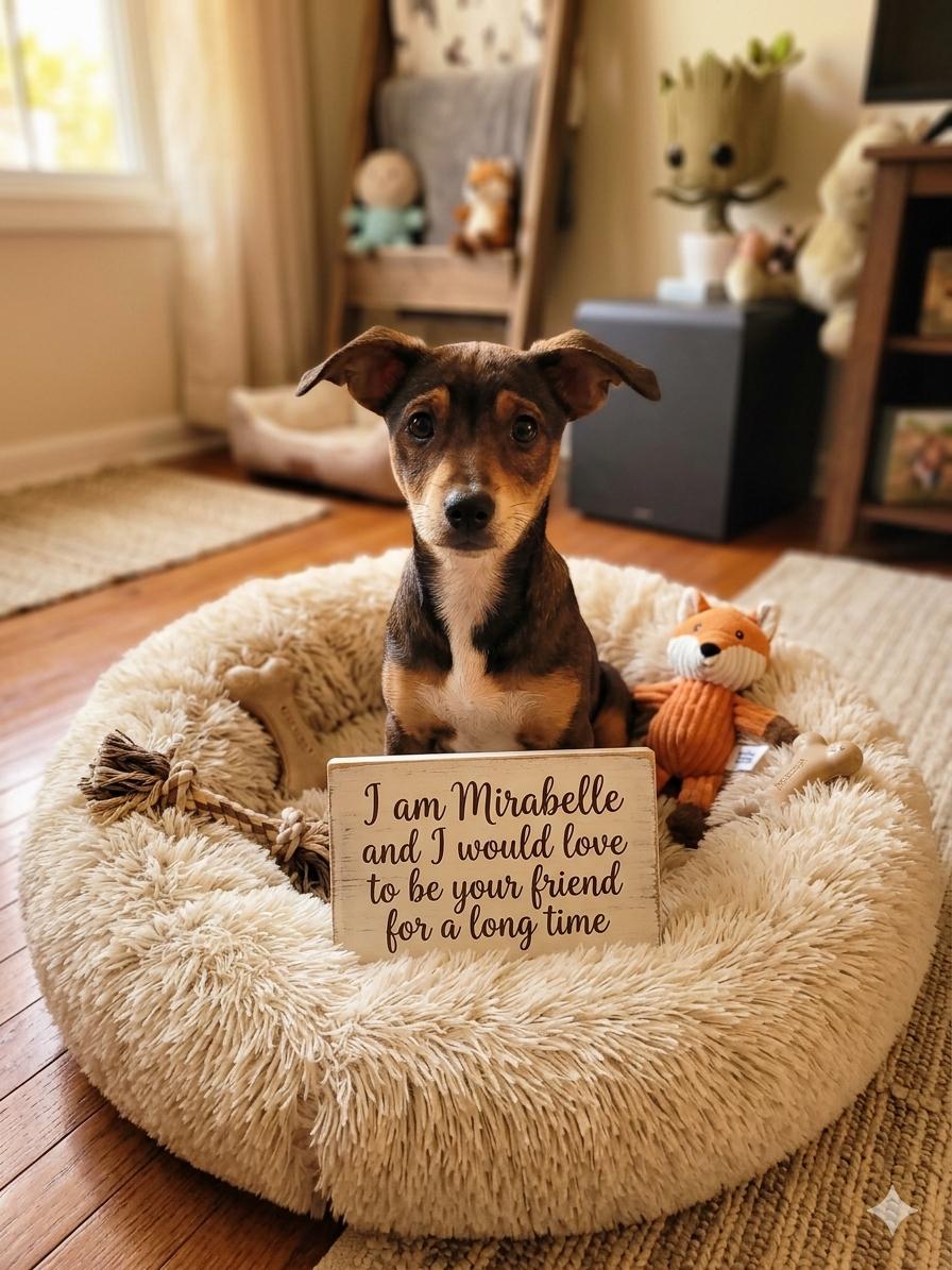 Mirabelle , adopted, Puppy Female Dachshund.