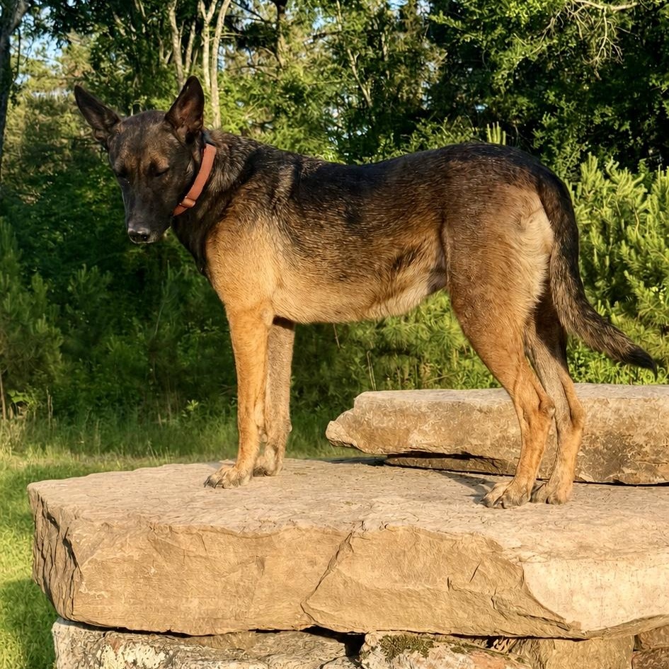 Daisy Duke, Adoptable, Adult Female Belgian Shepherd / Malinois & Greyhound.