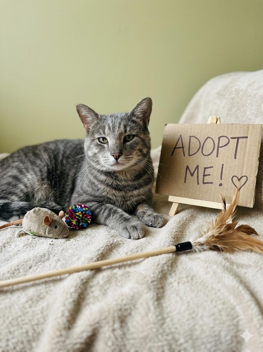 Enlarge Goose - Sweet and affectionate, a Adopted Domestic Short Hair in Greenfield, WI image 2/5
