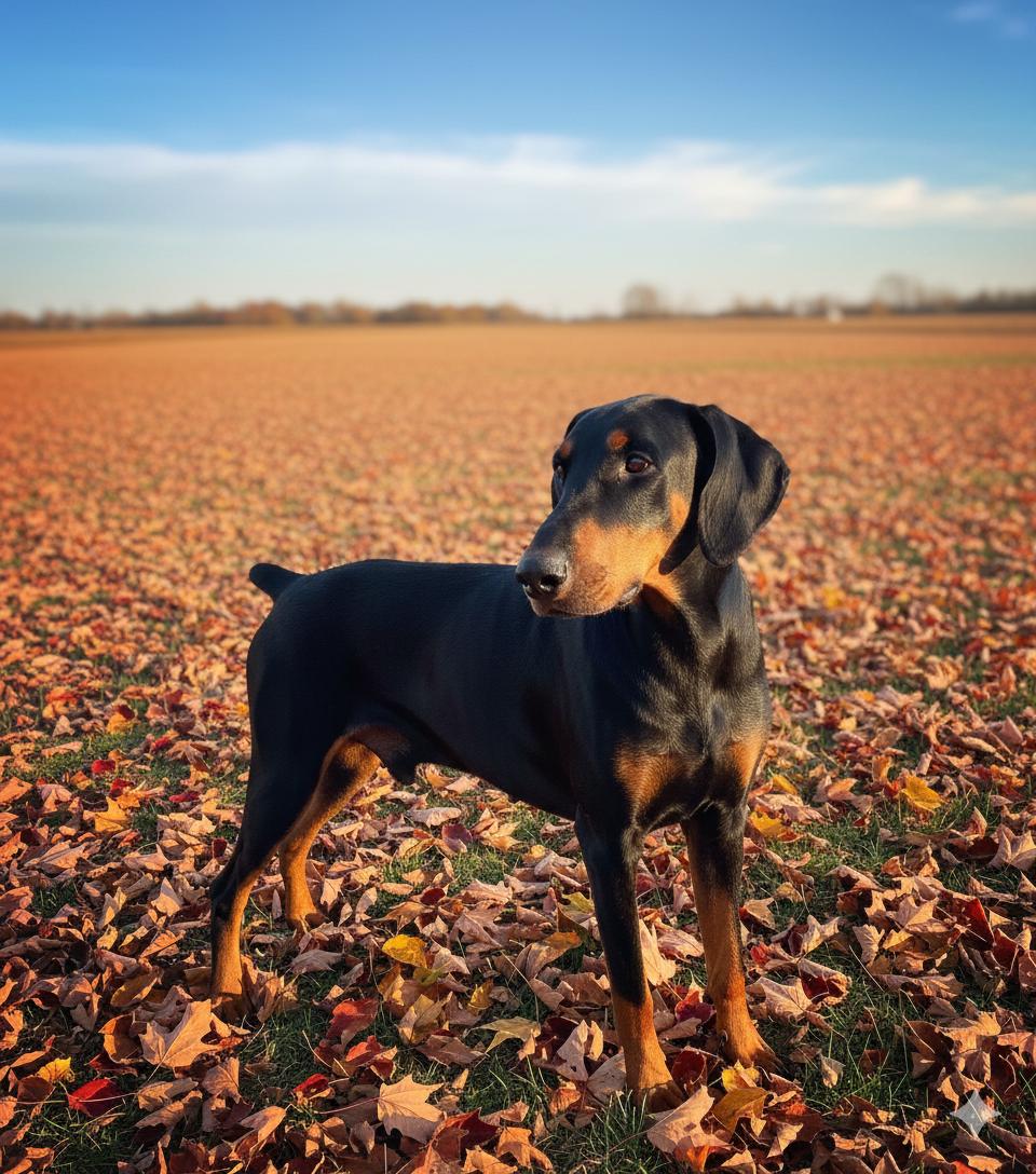 Villie, Adopted, Adult Male Doberman Pinscher.