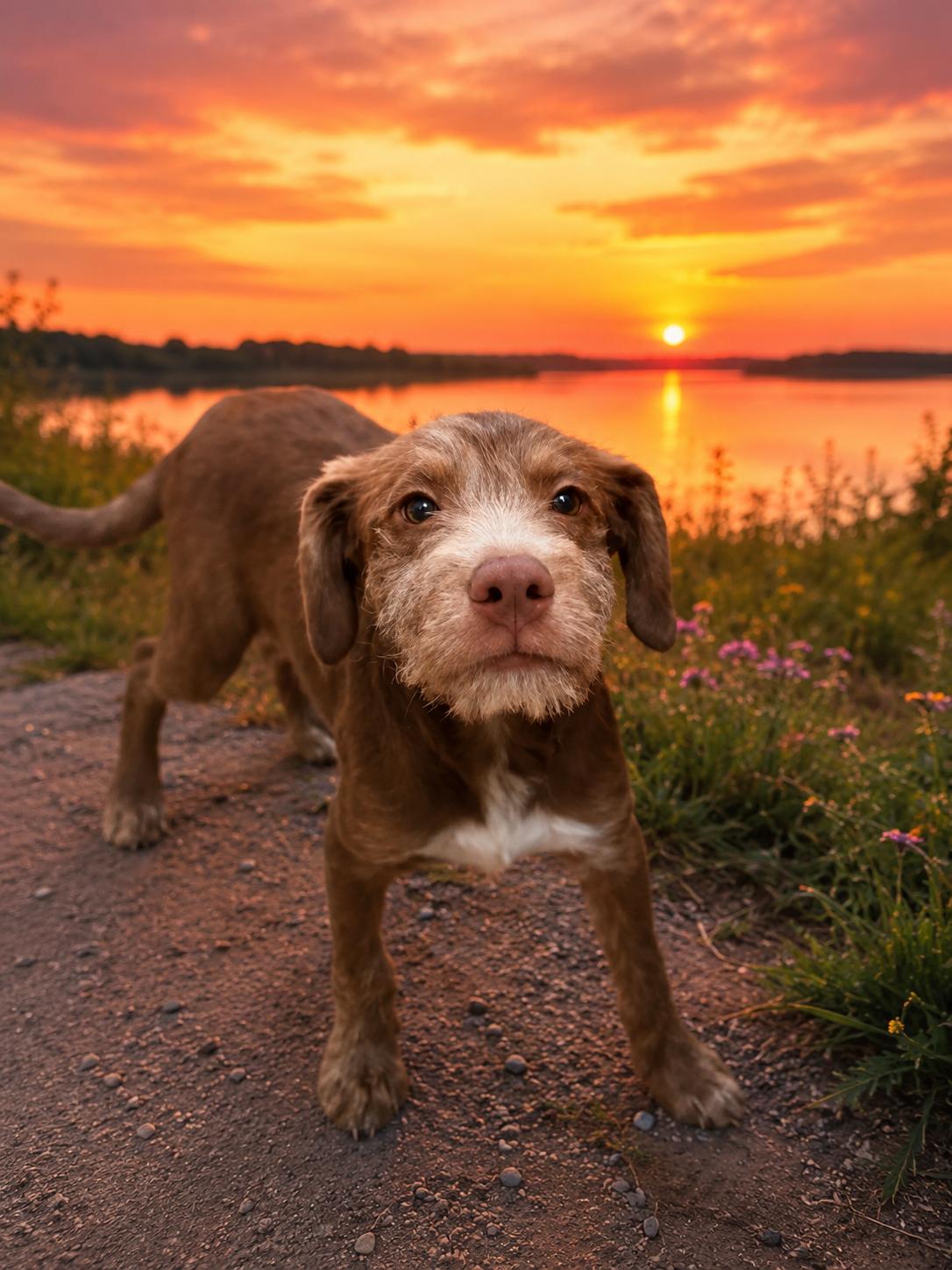 Mira, Adopted, Puppy Female Pointer.