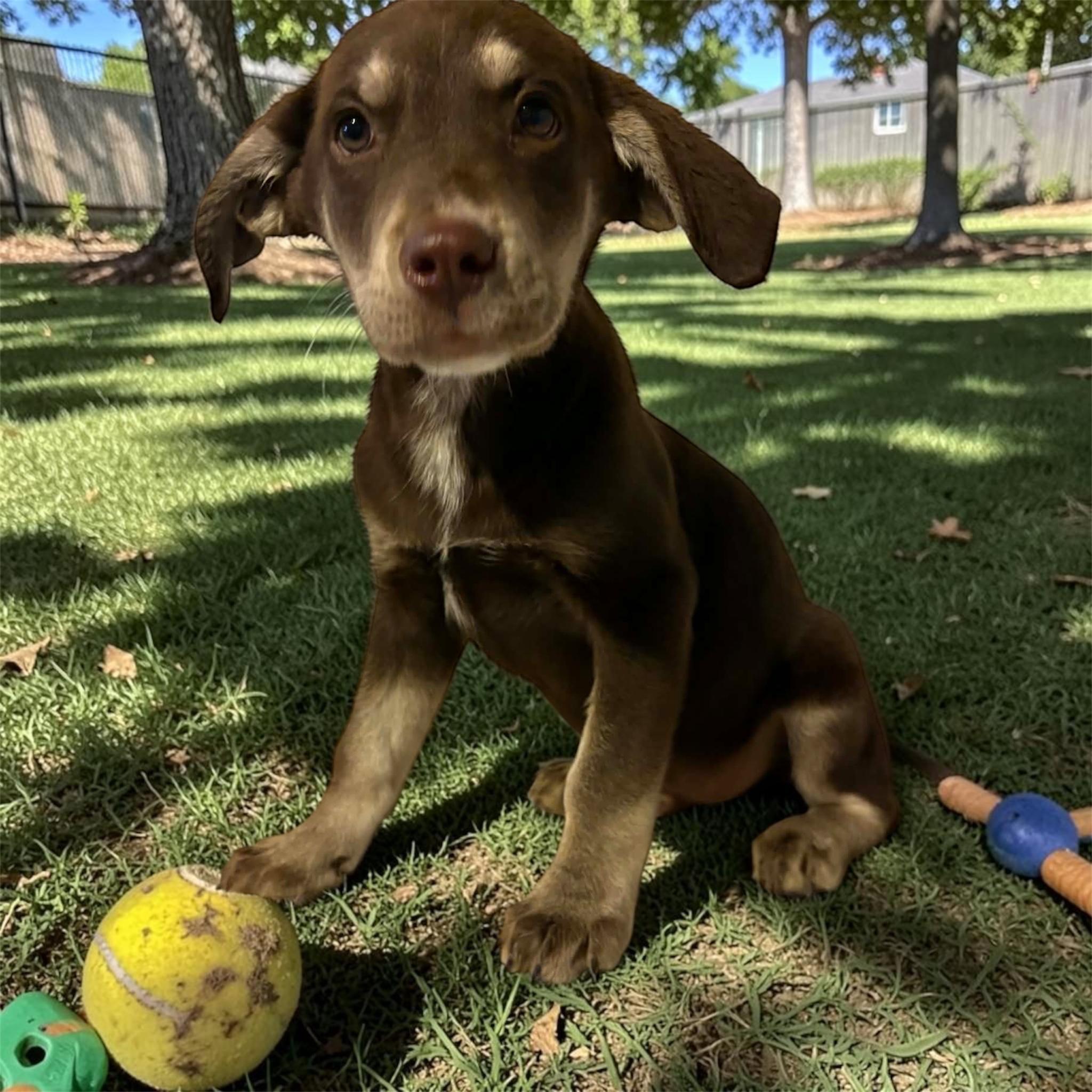 Dozer, ADOPTABLE, Puppy Male Doberman Pinscher.