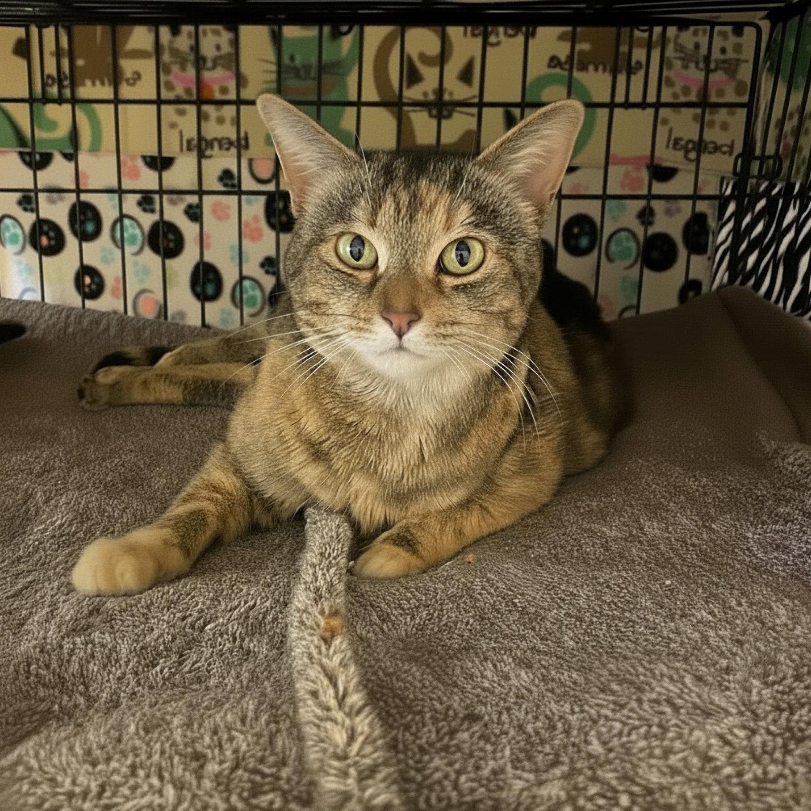 Molly Sue, Adopted, Young Female Domestic Short Hair.