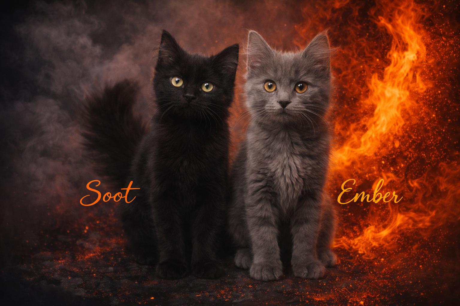 Enlarge Ember and Soot, an adopted Nebelung in Houston, TX image 6/6