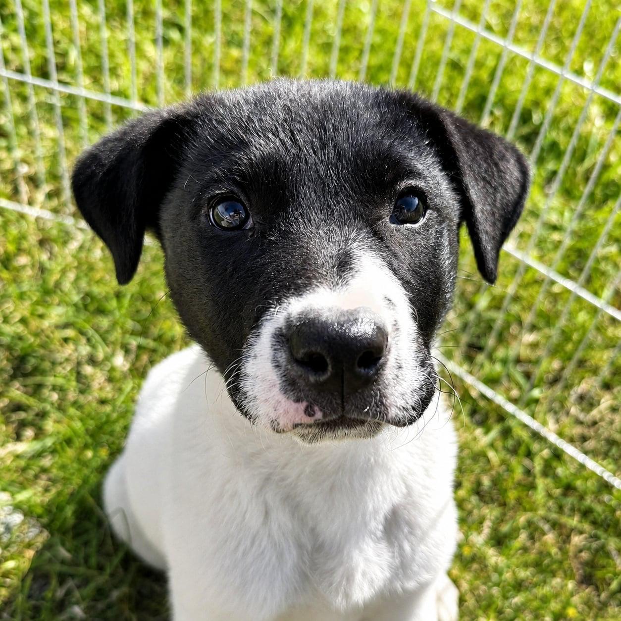 Pepper (aka: Peppa) , ADOPTABLE, Puppy Female Labrador Retriever & Border Collie.