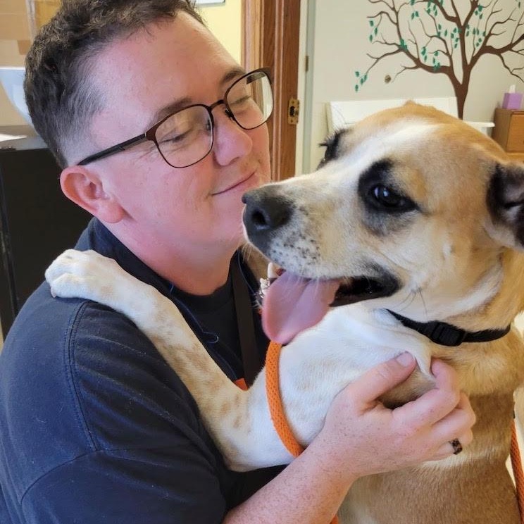 Fig, Adoptable, Young Female Hound & Mixed Breed.