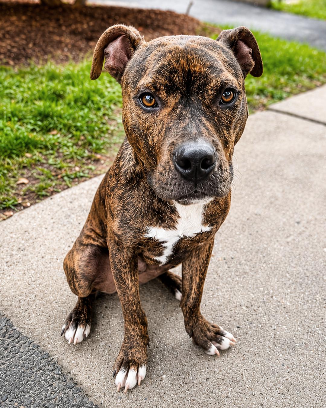 Snack Pack, Adopted, Puppy Male Pit Bull Terrier & American Staffordshire Terrier.