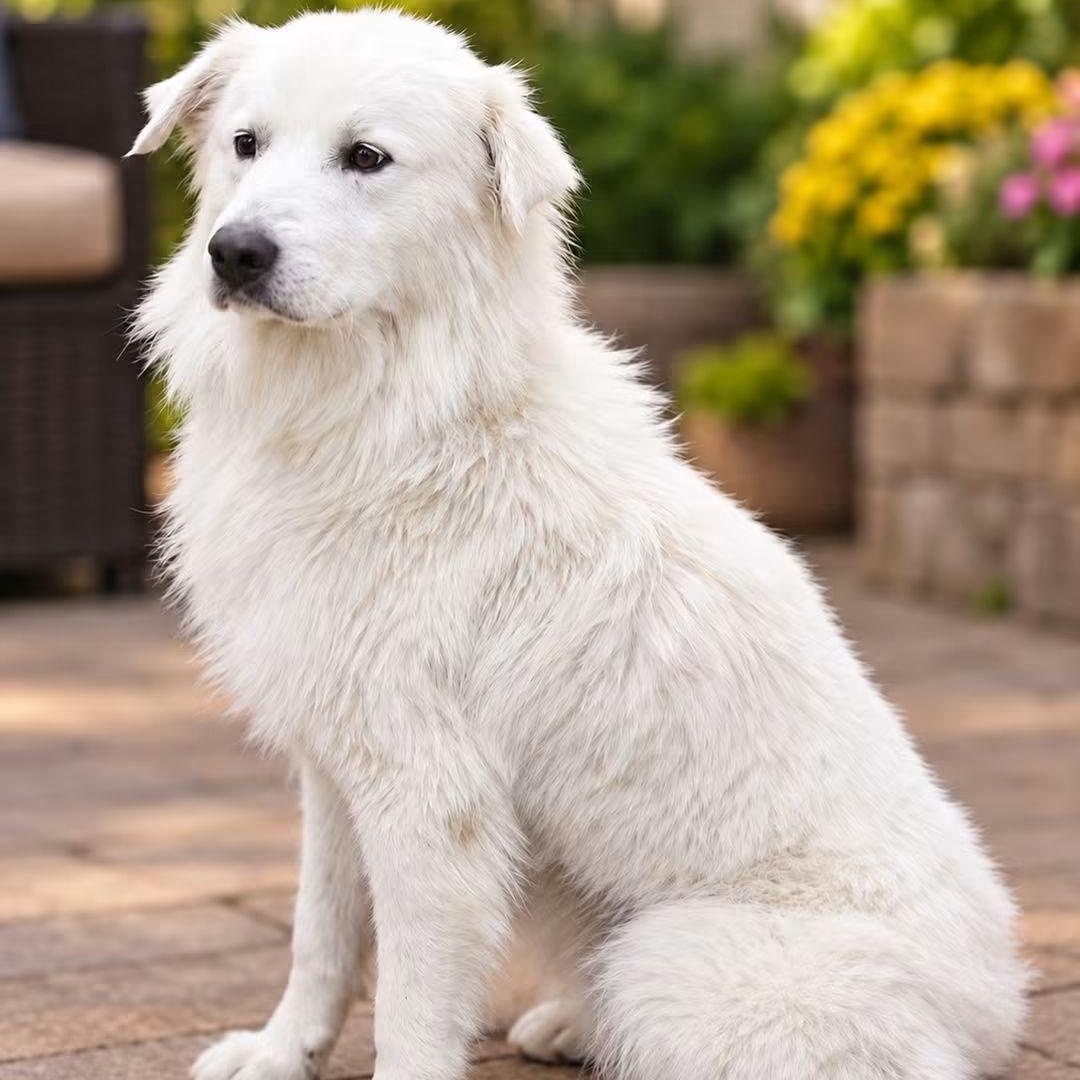 Sully, Adopted, Young Male Great Pyrenees.