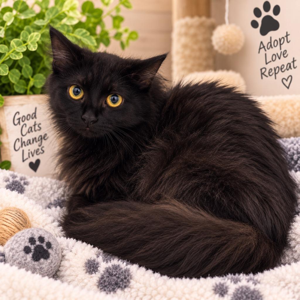 Enlarge Salem, a Adoptable Domestic Medium Hair in East Ridge, TN image 2/2