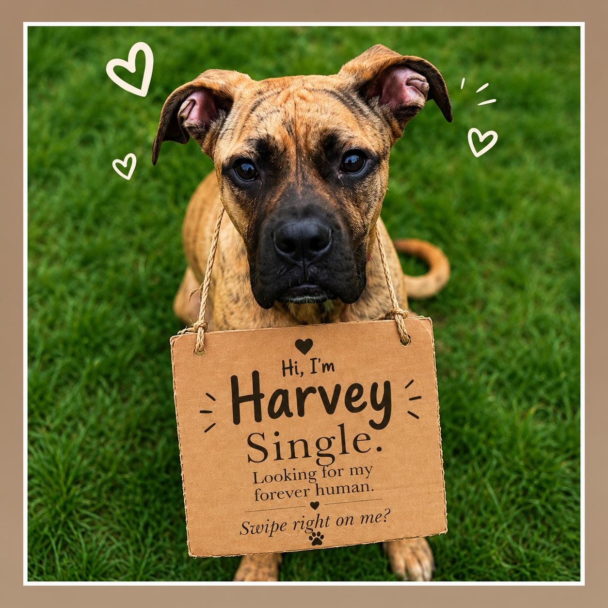 Harvey, adoptable, Young Male Boxer.