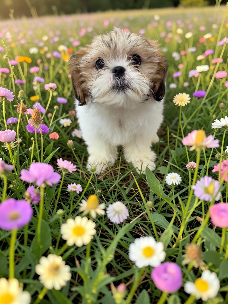 Soleil, adopted, Puppy Female Shih Tzu.