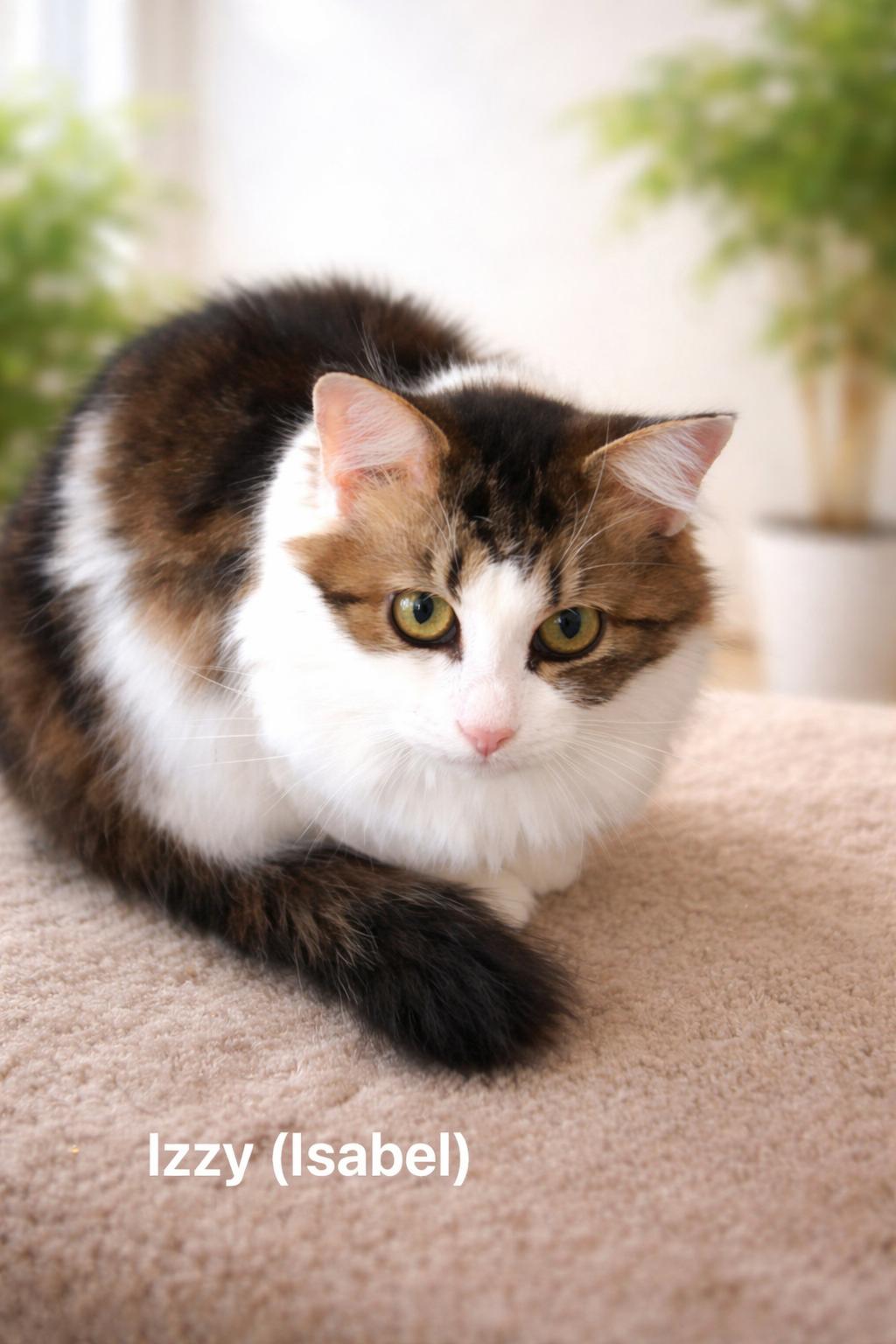 Isabella, ADOPTABLE, Young Female Domestic Long Hair.