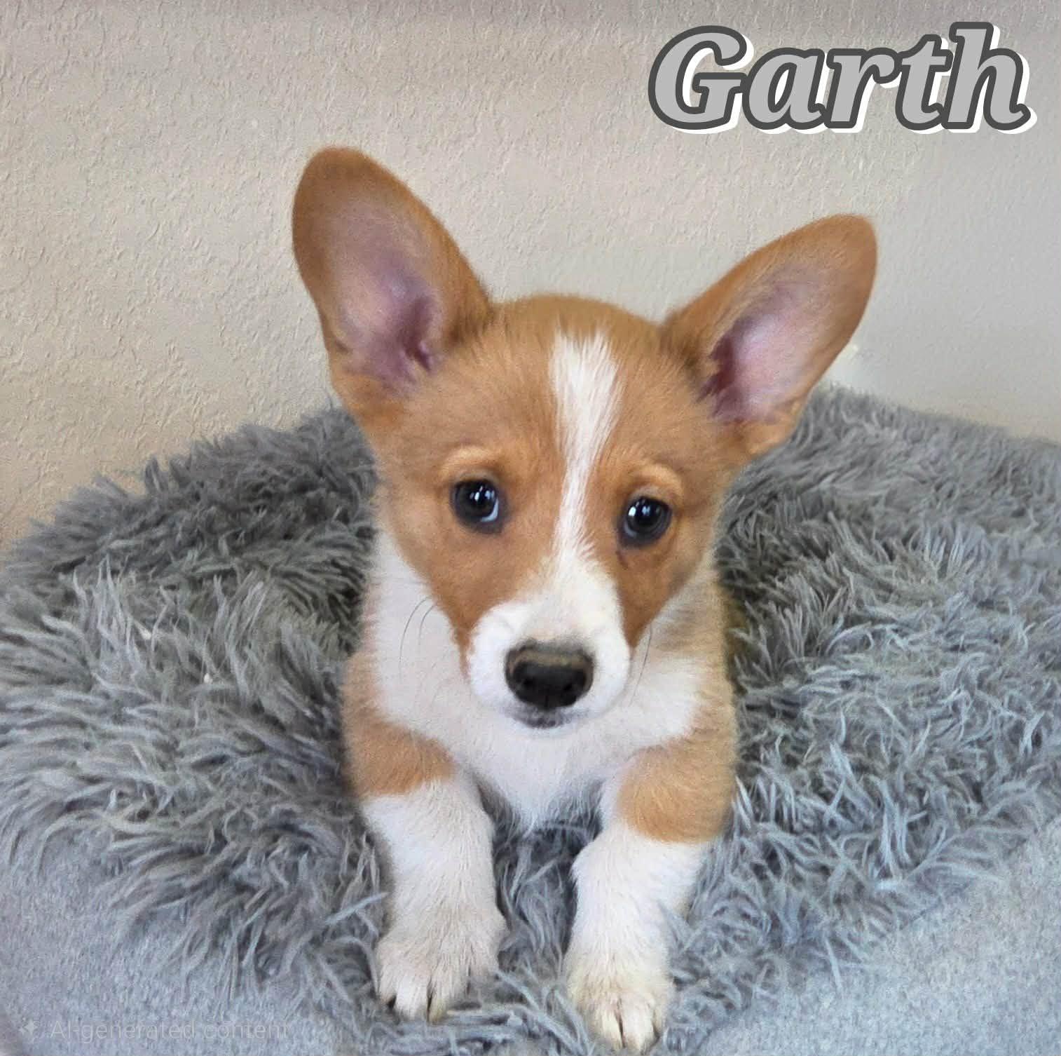 Garth, ADOPTABLE, Puppy Male Cardigan Welsh Corgi.