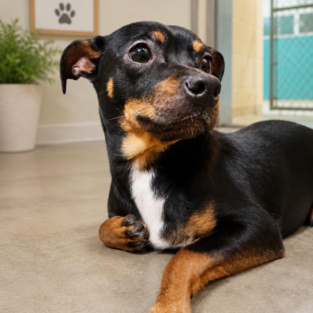 Enlarge Waffles, a Adoptable mixed breed in Mount Shasta, CA image 2/5