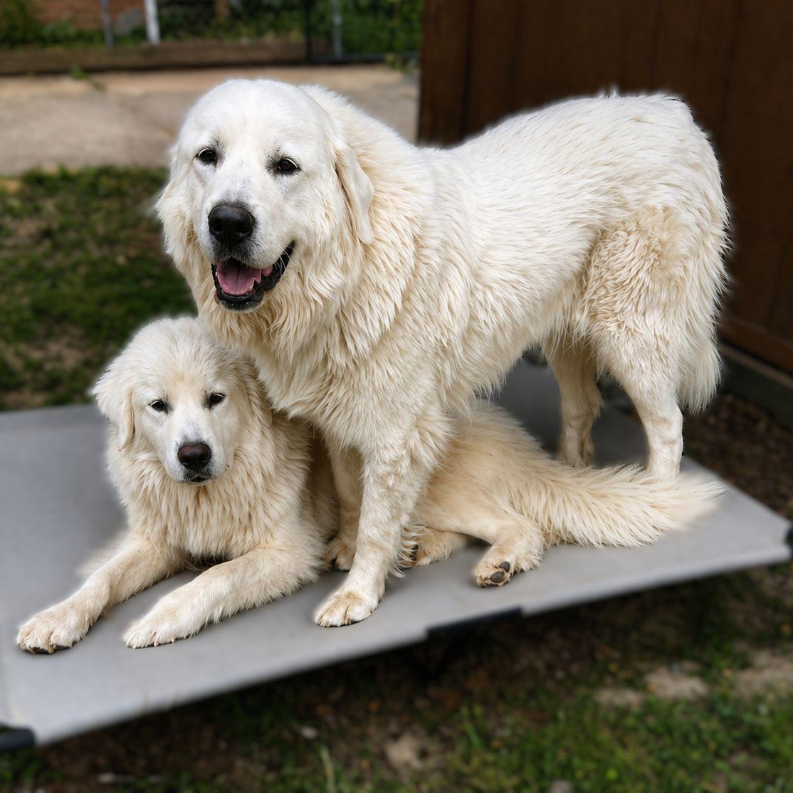 Cordelia & Ophelia, ADOPTABLE, Adult Female Great Pyrenees.