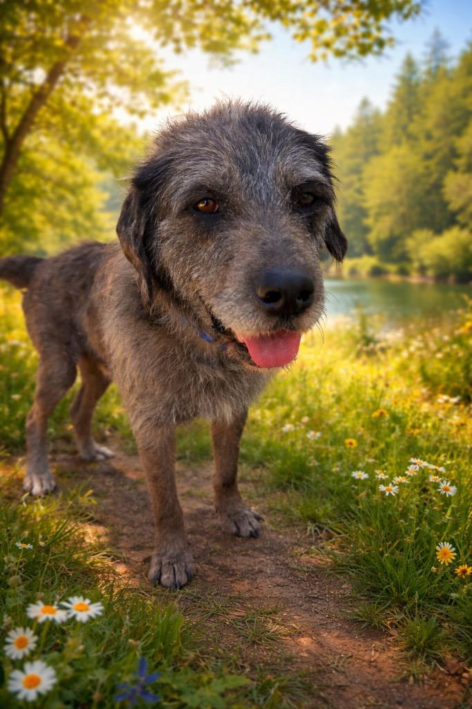 Bruce, Adoptable, Adult Male Irish Wolfhound & Mixed Breed.