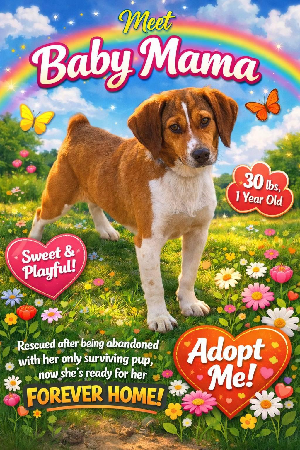Enlarge Baby Mama, a ADOPTABLE mixed breed in Corinth, MS image 2/2