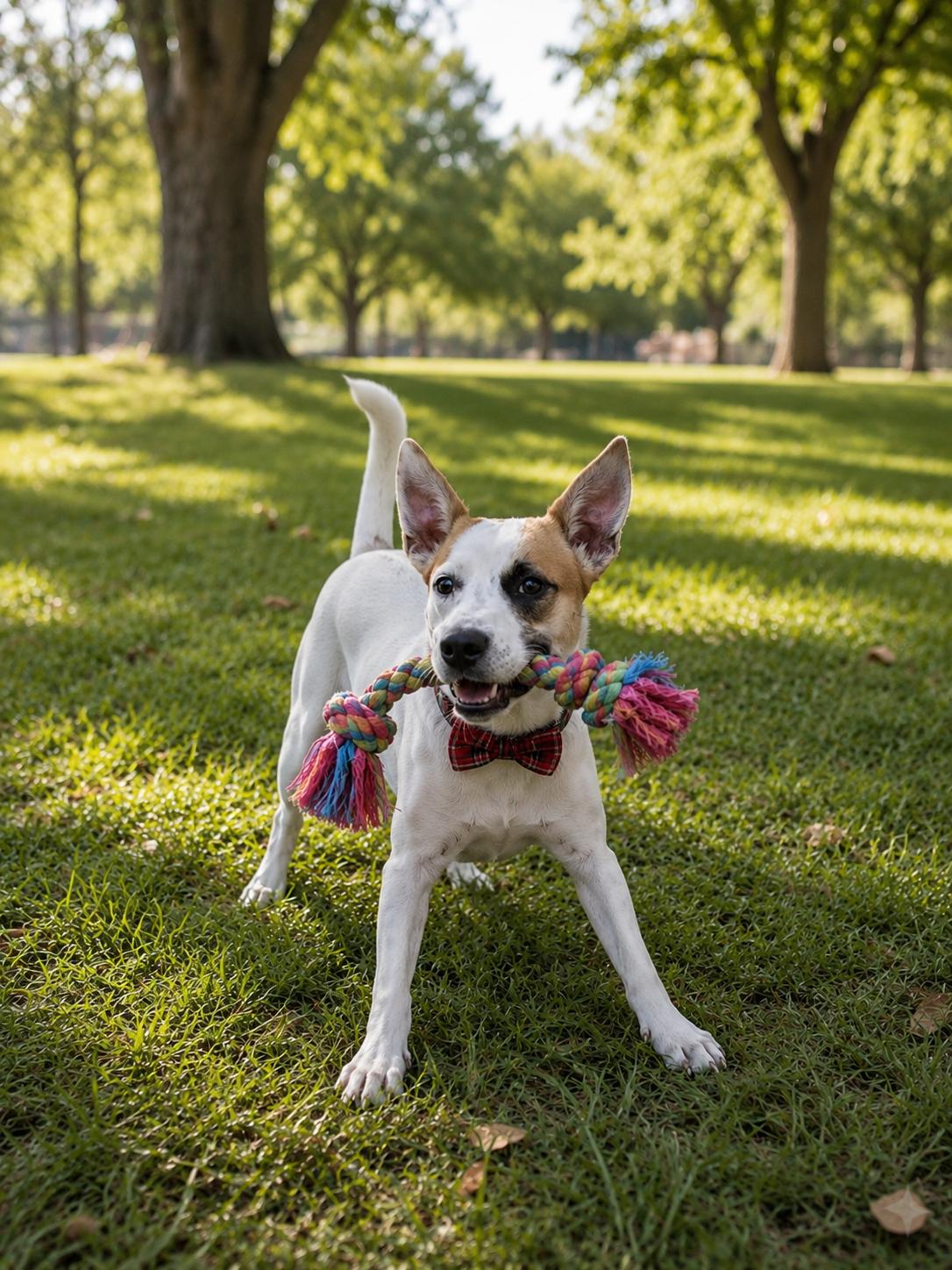 Huckleberry, Adoptable, Young Male Jack Russell Terrier & Smooth Fox Terrier.