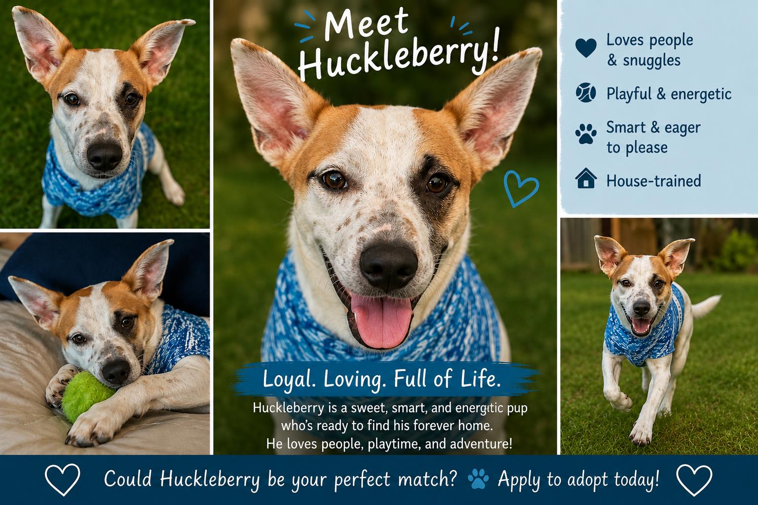 Huckleberry, a Adoptable mixed breed in Mount Laurel, NJ image 3/3