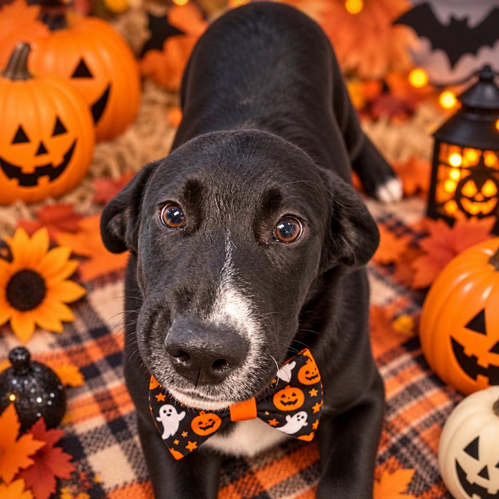 Nergal, Adoptable, Puppy Male Black Labrador Retriever & Border Collie.
