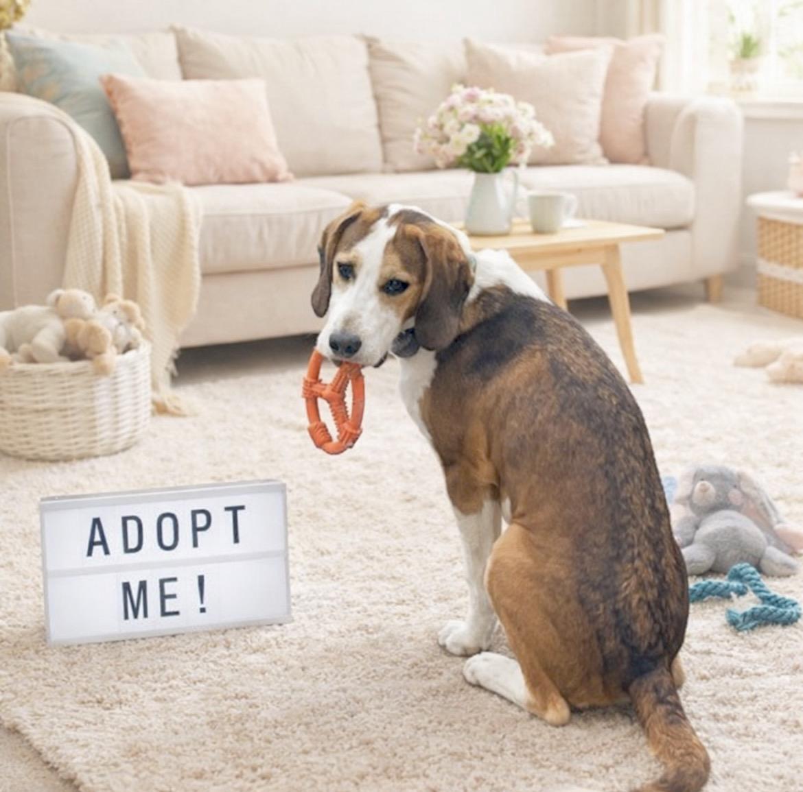 Enlarge Tobi, a Adoptable American Foxhound in Huntingtown, MD image 2/6