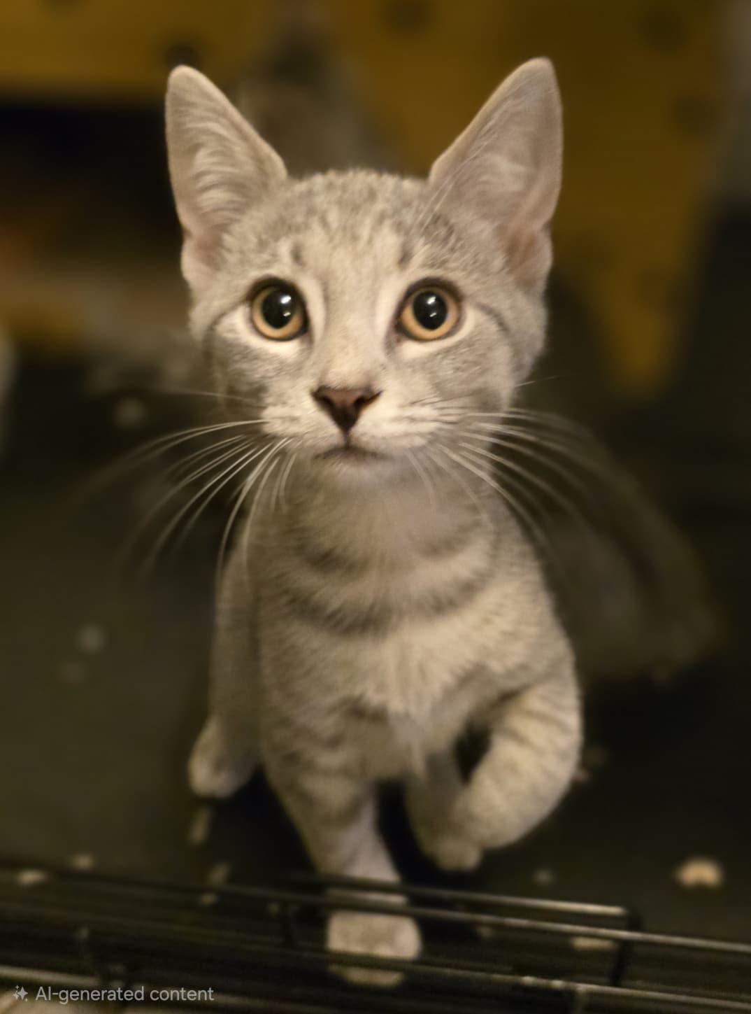 Sparkplug, adopted, Young Male Domestic Short Hair.