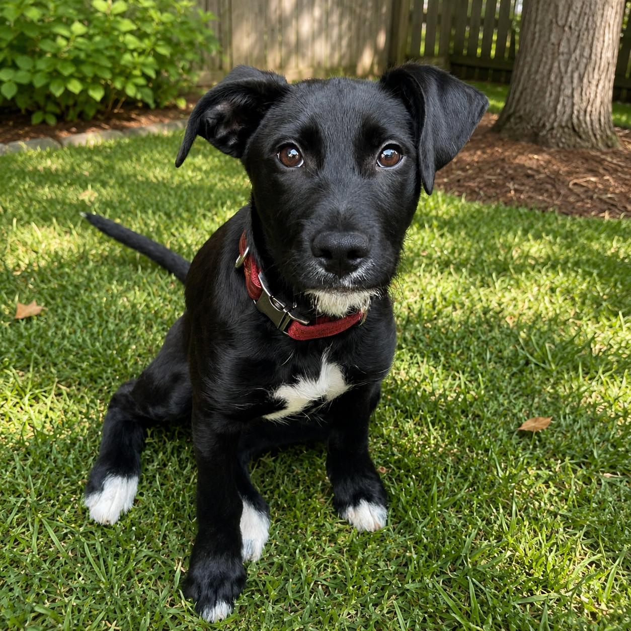 Hollis Urgent Foster/Adopter Family Needed, Adopted, Puppy Female Corgi & Black Labrador Retriever.