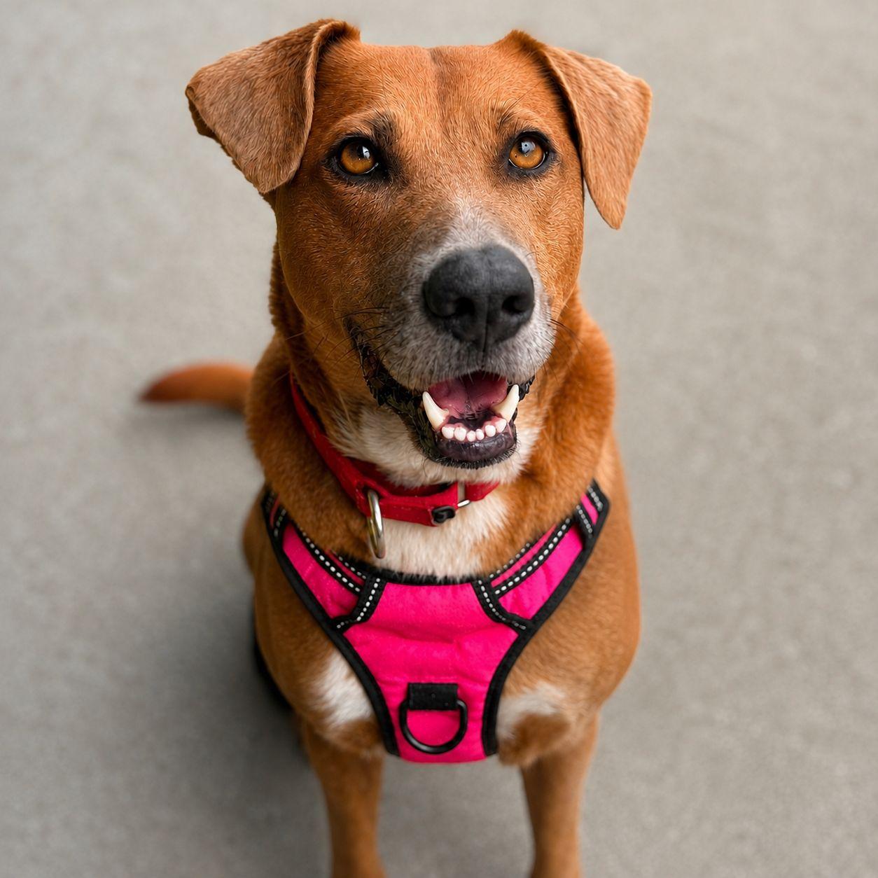 Caramel, Adoptable, Adult Female Retriever & Boxer.